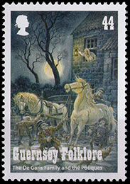 Фольклор острова Гернси. Почтовые марки Великобритания. Гернси 2017-07-19 12:00:00