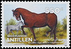 Ослы, лошади и мулы. Почтовые марки Нидерландских Антилл
