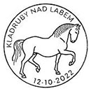 National Stud Farm Kladruby nad Labem. Postmarks of Czech Republic 12.10.2022