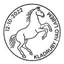 National Stud Farm Kladruby nad Labem. Postmarks of Czech Republic