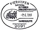Winsener Marsch Horse Club Driving Tournament. Postmarks of Germany. Federal Republic