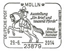 Exhibition "One Letter and a Thousand Horses" . Postmarks of Germany. Federal Republic
