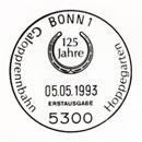 125th Anniversary of Hoppegarten Racecourse. Postmarks of Germany. Federal Republic 05.05.1993