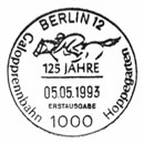 125th Anniversary of Hoppegarten Racecourse. Postmarks of Germany. Federal Republic 05.05.1993