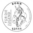 Horses. For the youth. Postmarks of Germany. Federal Republic 09.06.1997
