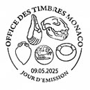 Europe 2022. National Archaeological Discoveries. Postmarks of Monaco 09.05.2025
