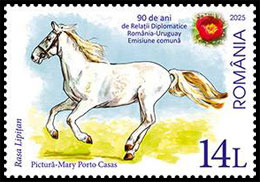 Horse Breeds. 90 years of diplomatic relations. Joint issue with Uruguay. Chronological catalogs.