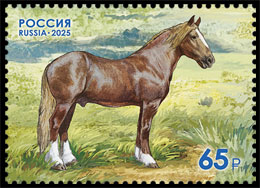 Domestic Horse Breeds. 200 Years of the Novoalexandrovsky Stud Farm. Postage stamps of Russia.