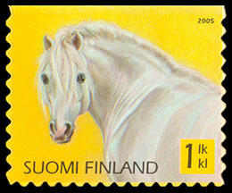 Pony . Postage stamps of Finland.