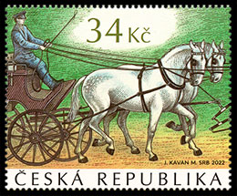 National Stud Farm Kladruby nad Labem. Postage stamps of Czech Republic 2022-10-12 12:00:00