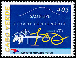 100 years of the city of Sao Filipe. Postage stamps of Cabo Verde 2022-09-21 12:00:00