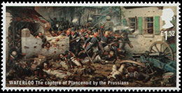The 200th Anniversary of The Battle of Waterloo . Postage stamps of Great Britain.