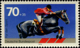 Спорт. Помощь спорту. Почтовые марки Германии. ФРГ.