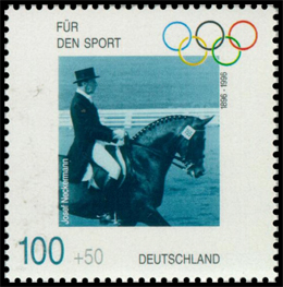 100th Anniversary of the Modern Olympic Games. For sports. Postage stamps of Germany. Federal Republic.