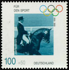 100th Anniversary of the Modern Olympic Games. For sports. Postage stamps of Germany. Federal Republic
