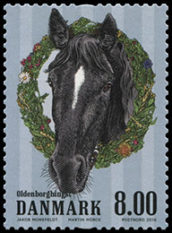 Farm Animals. Postage stamps of Denmark.