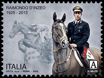 100th Anniversary of Raimondo D'Inzeo's Birth. Postage stamps of Italy.