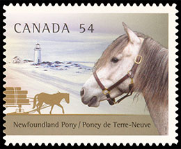 Канадские лошади. Почтовые марки Канада 2009-05-15 12:00:00