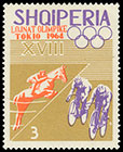 XVIII Олимпийские игры в Токио, Япония, 1964 год. Почтовые марки Албании
