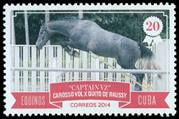 Horses. Postage stamps of Cuba.