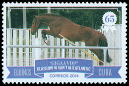 Horses. Postage stamps of Cuba.