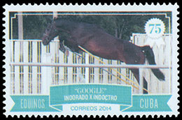 Horses. Postage stamps of Cuba.