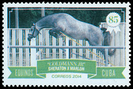 Horses. Postage stamps of Cuba.