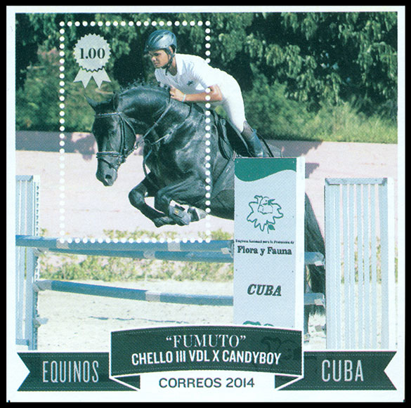 Horses. Postage stamps of Cuba 2014-08-16 12:00:00