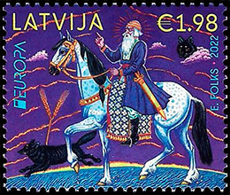 Europe 2022. Stories and myths. Postage stamps of Latvia 2022-04-08 12:00:00