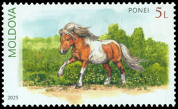 Horse Breeds . Postage stamps of Moldova.