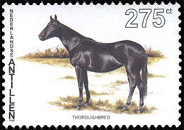 Horses. Postage stamps of Netherlands Antilles.