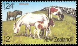 Health 1984. Horse Breeds. Postage stamps of New Zealand.